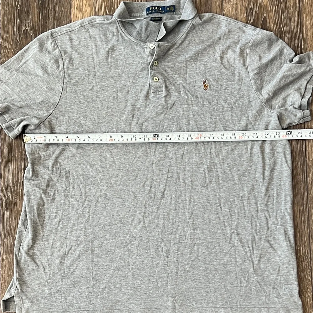 Polo by Ralph Lauren Light Gray Men's Polo Shirt Flesh Pony Size XXL
